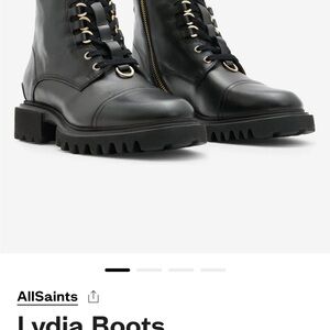 All Saints Black Lydia Boots